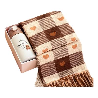 入冬四件套围巾手套保温杯女孩子