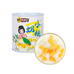 林家铺子酸奶黄桃西米露312g*5小奶桃罐头零食甜品整箱椰果鲜果