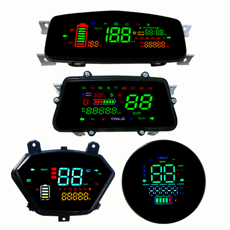 台铃电动车液晶仪表劲锐显示屏线路板优乐优动通用改装仪表盘总成