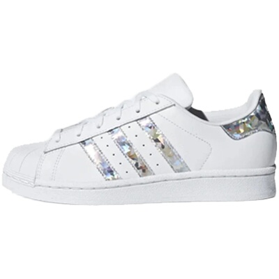 #三叶草 Adidas Originals Superstar 板鞋 白色 FW2901 C77124