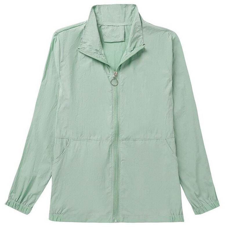 防晒衣女新款夏季短款防紫外线户外服薄外套大码长袖妈妈防晒服