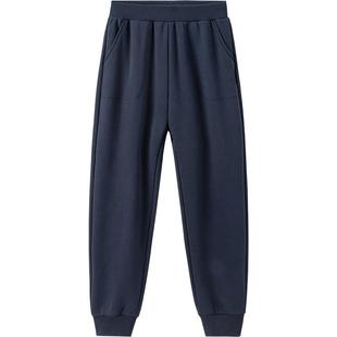 巴拉巴拉儿童加绒裤子男童女童运动裤秋冬季新款宝宝外穿加厚长裤