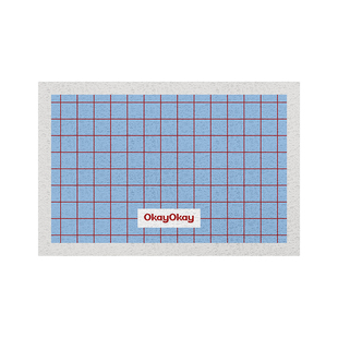 okay白崖日记丝圈入户地垫门口家用可裁剪 pvc耐脏防滑除尘脚垫子