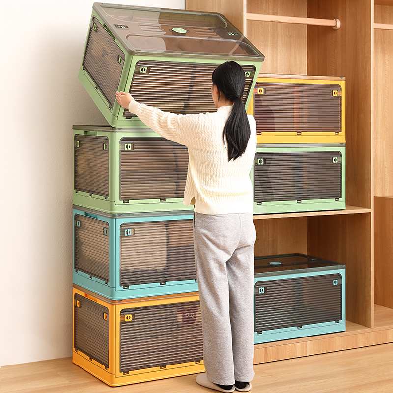 收纳箱衣柜衣服衣物被子收纳储物盒家用书本玩具折叠塑料箱子整理
