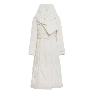 IDPAN长款羽绒服女冬季新款设计感高端奢华大牌收腰保暖外套