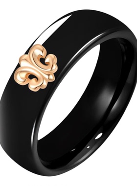 GXIAOXIAO法式鸢尾花镀K金戒指