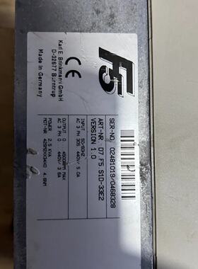 咨询后拍出KEB变频器，灰色外壳，型号CF20-37K-4T3P4-
