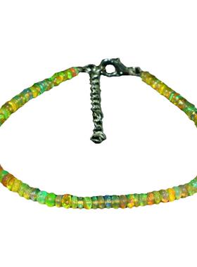 天然埃塞俄比亚蛋白石宝石手链