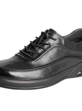 百丽商务鞋正装男鞋新商场同款牛皮黑色皮鞋时尚休闲鞋子8AK01CM3