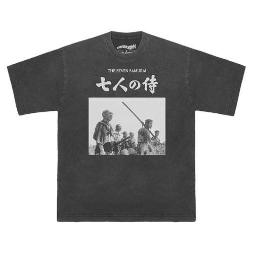 七武士The Seven Samurai黑泽明影子武士电影水洗短袖长袖T-Shirt