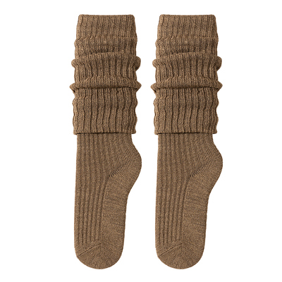 Enjoyit搭配长靴过膝堆堆袜