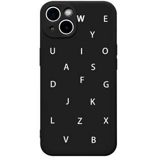 小众ins风MOJITO简约字母iPhone13promax手机壳冷淡风高级苹果14液态硅胶12迷你11黑色6 7 8plus全包xs适用xr