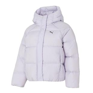 【自营】Puma彪马羽绒服女装新款紫色连帽运动服时尚保暖外套上衣