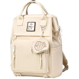 双肩电脑包女14寸适用于华为matebook背包苹果macbook15联想小新15.6华硕惠普笔记本Air13戴尔pro16寸大容量