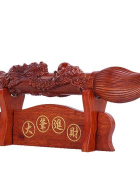 黑檀木大笔进财摆件文昌笔工艺品