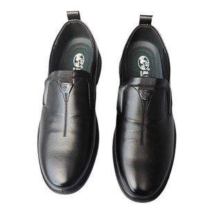 2025新款道州皮鞋男款四季商务休闲鞋软底一脚蹬低跟道县皮鞋6361