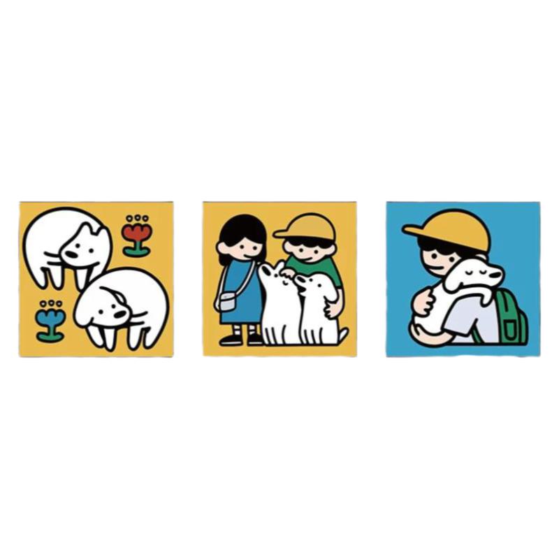 装饰画治愈系趣味可爱狗狗ins风