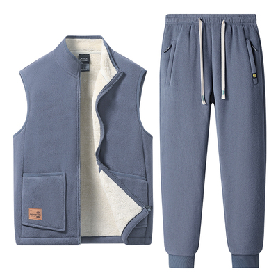 秋冬季羊羔绒宽松大码直筒束脚裤