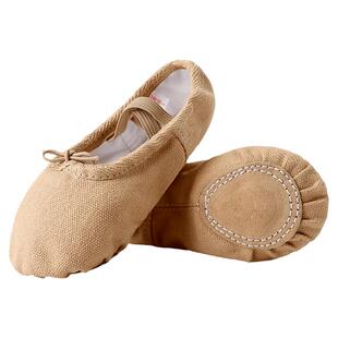 舞蹈鞋女软底练功鞋儿童成人红色古典中国芭蕾民族女童粉色跳舞鞋