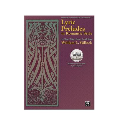 吉洛克浪漫风格抒情前奏曲钢琴