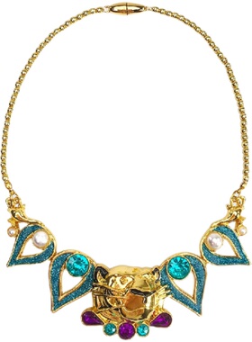 项链迪士尼长发耳夹项链