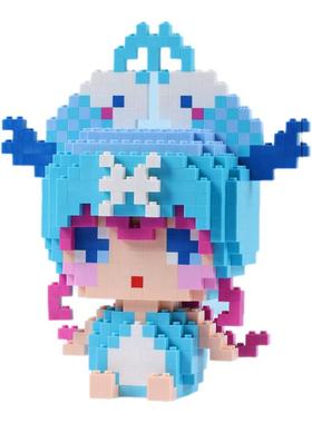 小方乐创意十二星座积木摆件