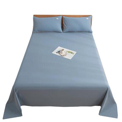 床单单件纯色学生宿舍单人被单三件套1.5m夏季非全棉纯棉2025新款