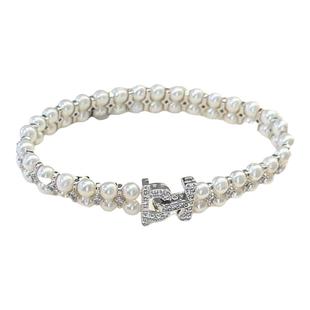 天然珍珠手链女2025新款爆款高级感百搭手饰显气质小珍珠设计手环