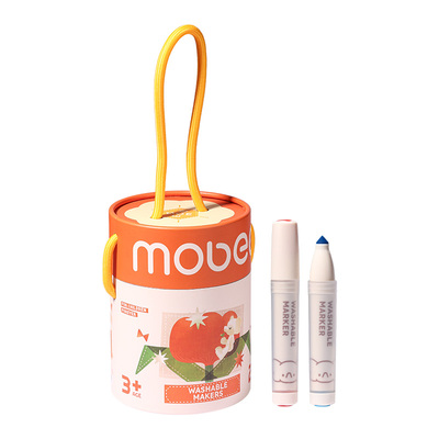mobee儿童可水洗不透色马克笔