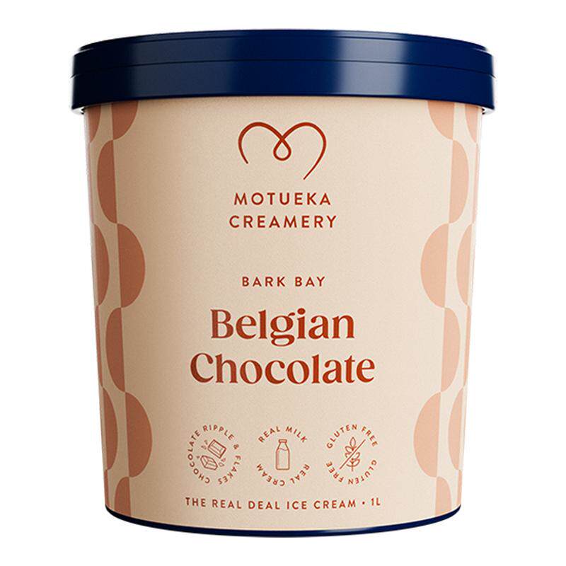 Motueka Creamery莫图依卡新西兰进口巧克力味冰淇淋纯动物奶油1L