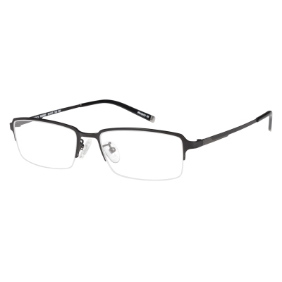 轻薄耐用纯钛近视眼镜架咖啡色