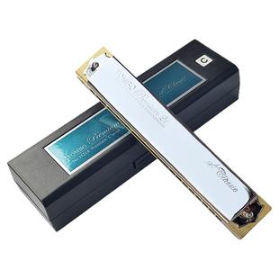 原装进口新款TOMBO通宝口琴成人21孔复音口琴专业演奏级 3521S