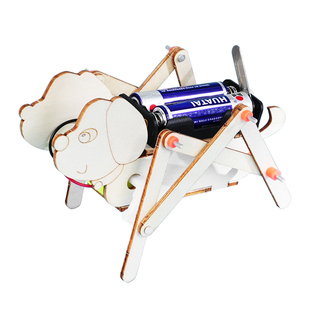 机械狗儿童手工发明仿生电动四足机器人科学实验科技小制作推荐新