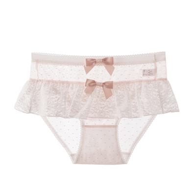 性感蕾丝蝴蝶结大码女士三角裤