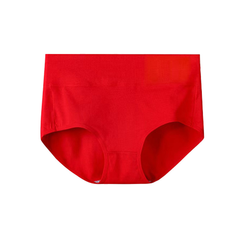 红豆女红色内裤本命年蛇马年纯棉抗菌裆结婚礼物中腰女生软棉加大