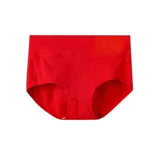 红豆女红色内裤本命年蛇马年纯棉抗菌裆结婚礼物中腰女生软棉加大