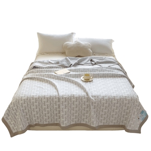 针织棉三层纱毛巾被夏凉被全纯可机洗水洗夏季儿童薄款被子空调被