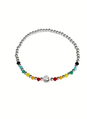 笑脸纯银ins小众风可调节手链