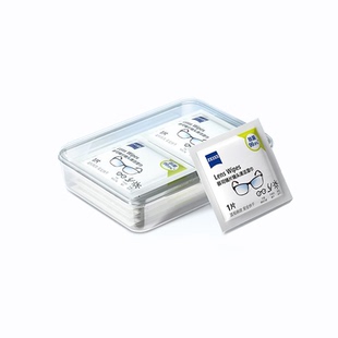 ZEISS蔡司眼镜清洁湿巾擦镜纸镜片镜头专用一次性眼镜布湿纸巾