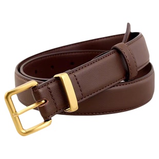 阿馨yolo 时尚百搭牛皮装饰皮带小众牛仔裤带搭白裤子好看的腰带