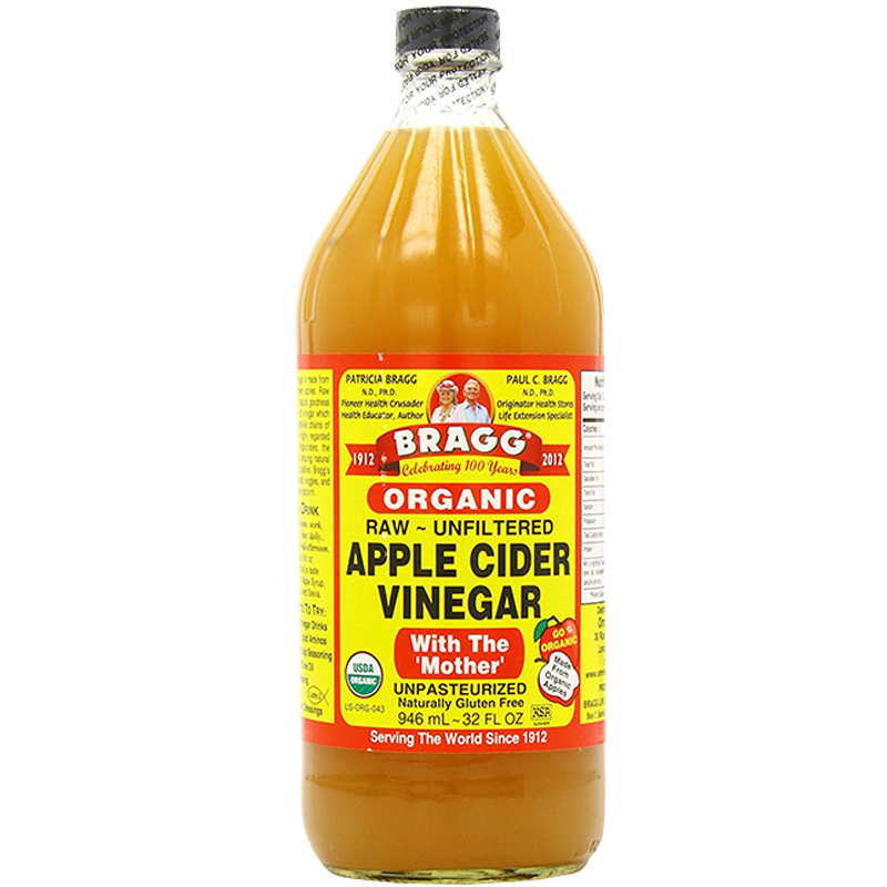 美国进口Bragg apple cider vinegar纯苹果醋水果醋饮料无糖946ml