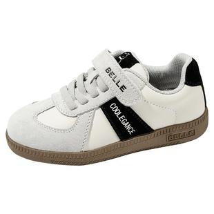 百丽童鞋女童德训鞋儿童板鞋春季新款男童运动鞋宝宝休闲鞋t头鞋