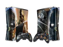 步行者xbox360slim+2手柄贴贴纸1