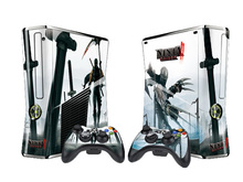 步行者xbox360 slim+2手柄贴贴纸1