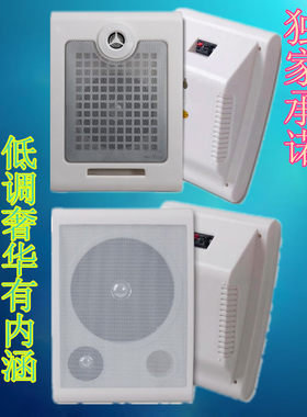 壁挂功放音响教室餐厅背景音乐公共广播壁挂式 室内音箱定压喇叭
