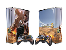 步行者xbox360slim+2手柄贴贴纸1