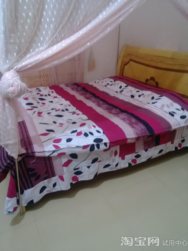 水星家纺全棉磨毛四件套双人加厚套件被套