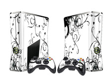 步行者xbox360slim+2手柄贴贴纸1