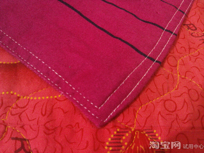 水星家纺全棉磨毛四件套双人加厚套件被套