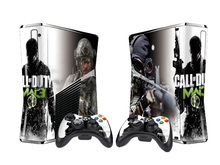 步行者xbox360slim+2手柄贴贴纸1